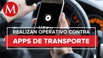 Operativo contra taxis de aplicaciones en Aeropuerto Internacional de la CdMx