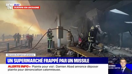Supermarché bombardé en Ukraine: le bilan monte à 10 morts et plus de 40 blessés