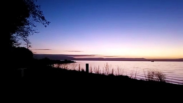 Sunrise, Lough Foyle viewing point, Inishowen, Donegal near Derry