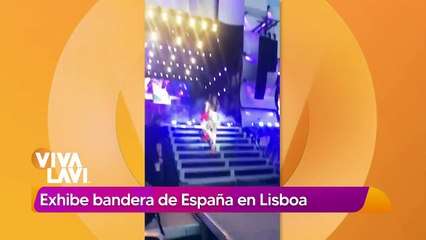 Anitta desata polémica por ondear bandera de España en Portugal