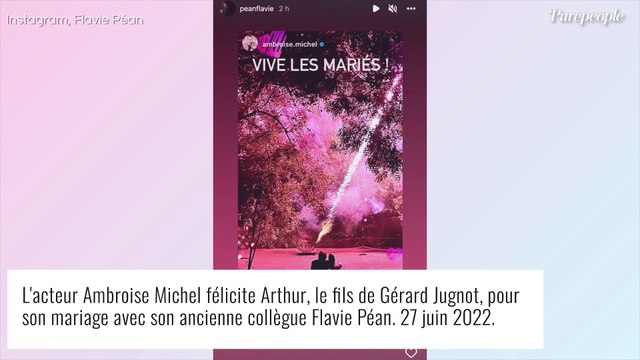 Mariage d'Arthur Jugnot et Flavie Péan : une star de Plus belle la vie de la noce !