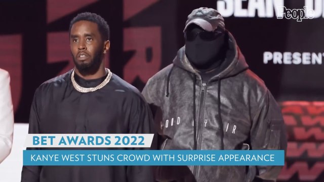 Kanye West Stuns BET Awards 2022 Crowd with Surprise Appearance to Honor Friend Sean 'Diddy' Combs