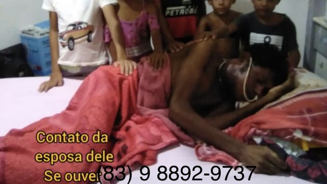 PEDRAS DE FOGO: PAI DE 5 FILHOS ESTÁ COM TUMOR NA GARGANTA E PRECISA DE AJUDA
