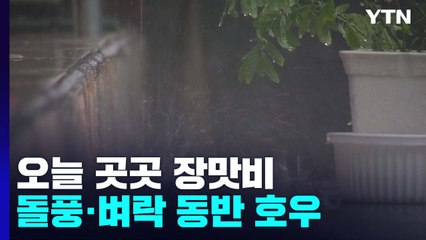 [날씨] 오늘 곳곳 장맛비...돌풍·벼락 동반 호우 / YTN