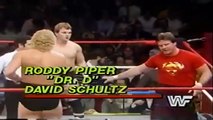 Roddy Piper & David Schultz vs Eddie Gilbert & Frankie Williams [All Star Wrestling Feb 12th, 1984]