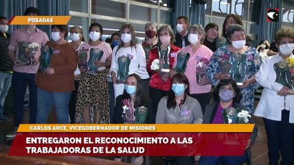 Entregaron el reconocimiento a las trabajadoras de la salud