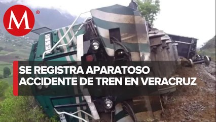 Se descarrila tren en Acultzingo, Veracruz; no se reportan heridos