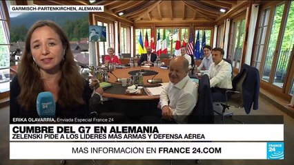 Informe desde Garmisch-Partenkirchen: Zelenski pidió a los líderes del G7 más armas