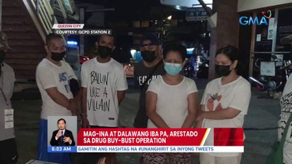Mag-ina at dalawang iba pa, arestado sa drug buy-bust operation | UB