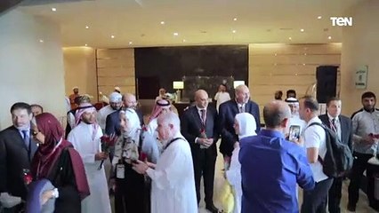"الداخلية" تودع أسر شهداء ومصابي الشرطة المتوجهين إلى الأراضى المقدسة لأداء فريضة الحج