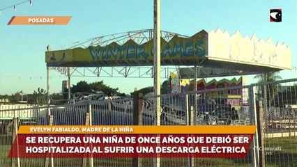 La madre de la niña que habría recibido una descarga eléctrica en el parque de diversiones asegura que tiene las manos quemadas