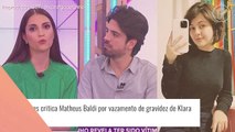 Caso Klara Castanho: ao vivo, Chris Flores critica Matheus Baldi, colega de 'Fofocalizando', por vazamento