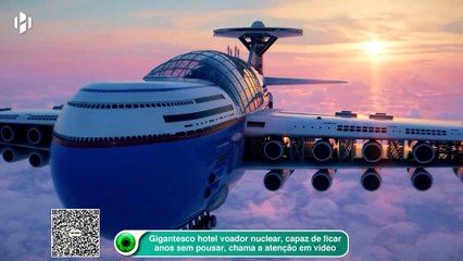 Gigantesco hotel voador nuclear é capaz de ficar anos sem pousar