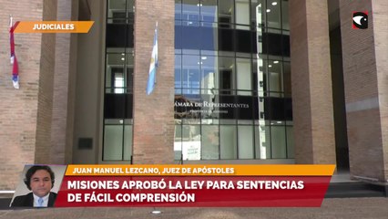 Misiones aprobó la ley para sentencias de fácil comprensión