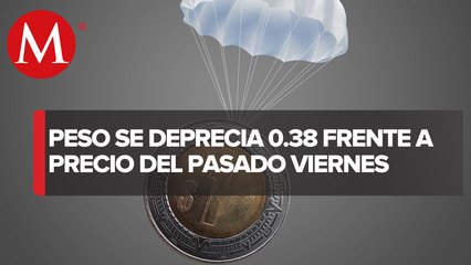 Peso se deprecia y pone fin a racha de seis sesiones de ganancias