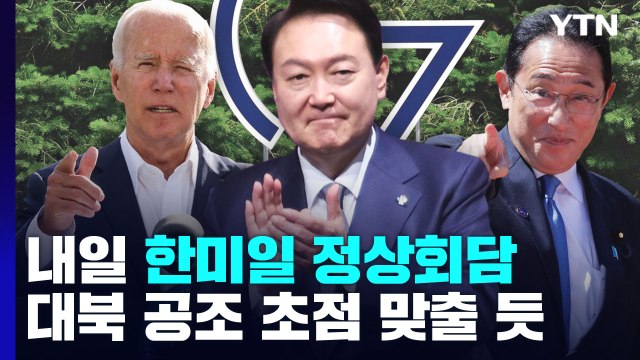 한미일 정상, 북 비핵화 삼각 공조 논의 / YTN