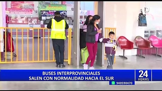 Día 1 de paro: Transportistas interprovinciales no acatan medida