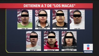 Detienen a integrantes de “Los Macas”, banda de delincuentes en Coacalco
