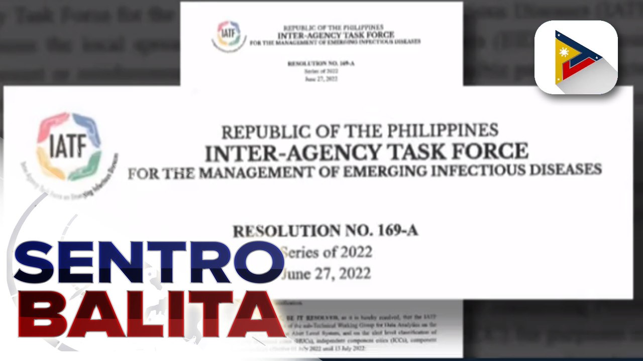 Alert levels sa July 1-15, inanunsyo ng Palasyo; Basehan sa pagtatakda ng Alert level system, binago na epektibo sa Hulyo