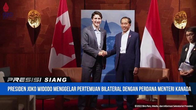 Presiden Joko Widodo Menggelar Pertemuan Bilateral Dengan Perdana Menteri Kanada