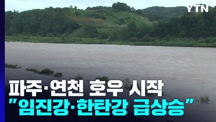 파주·연천 호우주의보...빠르게 불어나는 임진강 수위 / YTN