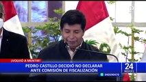 Bloque Magisterial respalda negativa de Castillo de presentarse ante Comisión de Fiscalización