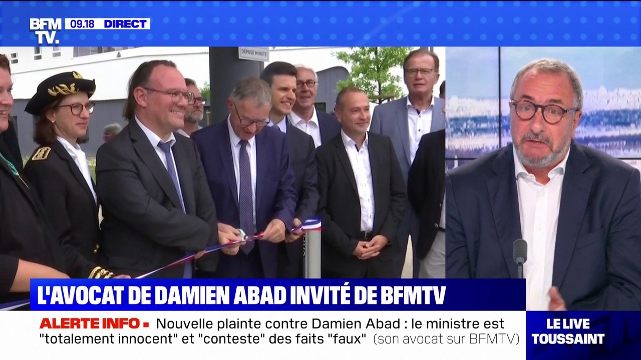 Pour l'avocat de Damien Abad, "ce qui est troublant, c'est qu'une plainte est déposée quelques jours" avant un remaniement