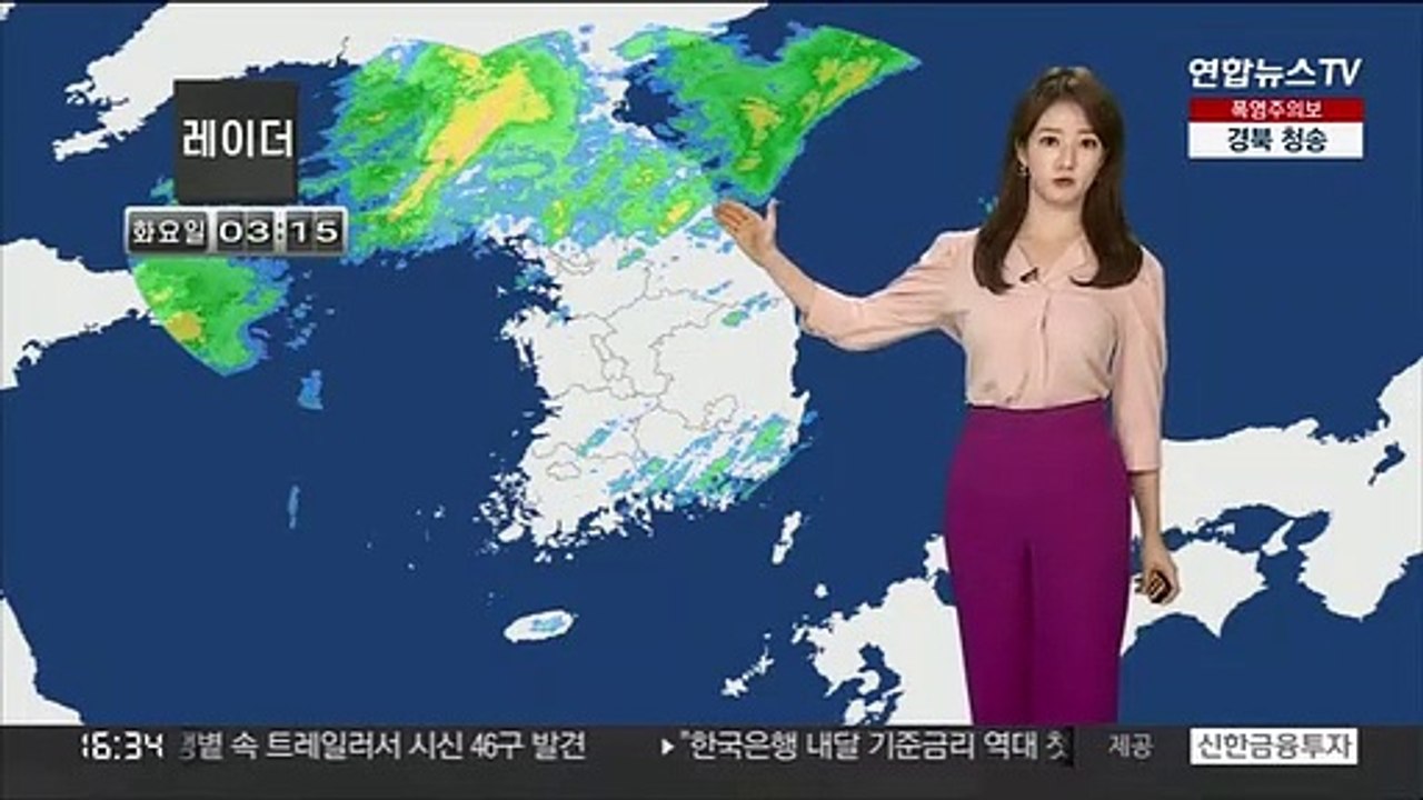 [날씨] 차츰 강한 장맛비...모레까지 300mm 이상 호우