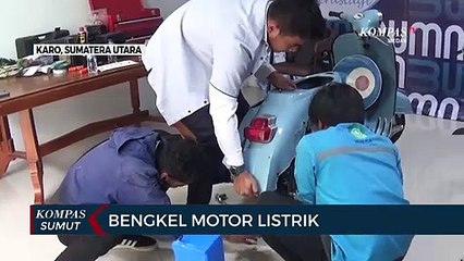 Di Bengkel Ini Bisa Ubah Motor Konvensional Menjadi Motor Listrik