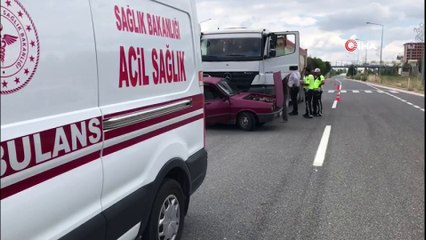 Çarptığı otomobili 5 metre sürükledi: 2 yaralı