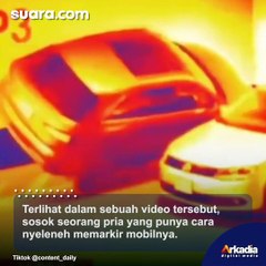 Tak Habis Akal, Pria Ini Parkir Dengan Cara yang di Luar Dugaan