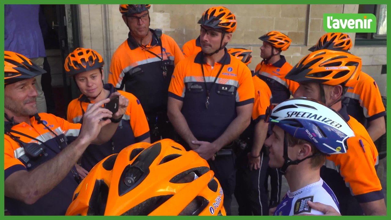 Remco Evenepoel parrain des cyclistes de la zone BXL Ixelles