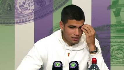 Wimbledon 2022 - Carlos Alcaraz : "It's difficult for me on grass, everything goes faster here at Wimbledon"