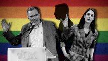 Más Madrid pone la bandera arcoíris en el Ayuntamiento de Almeida y Ortega Smith entra en cólera