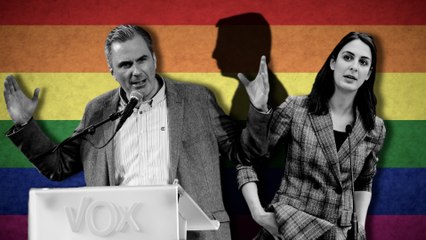 Más Madrid pone la bandera arcoíris en el Ayuntamiento de Almeida y Ortega Smith entra en cólera