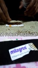 Tutorial on making / melinting manual cigarettes by hand.tutorial membuat rokok manual.