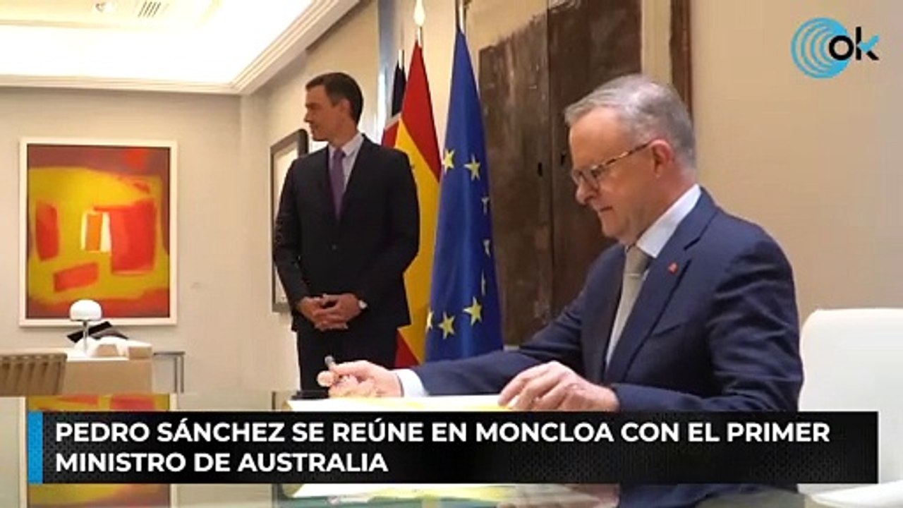 Pedro Sánchez se reúne en Moncloa con el Primer Ministro de Australia