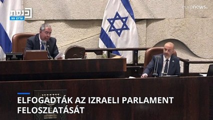 Feloszlatta magát az izraeli parlament, négy éven belül ötödször tartanak választásokat