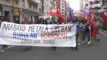 Miles de trabajadores del metal, en huelga en Álava