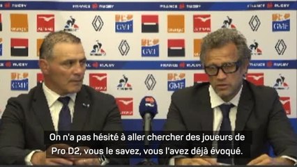 XV de France - Galthié : "Cette tournée est un incubateur pour notre élite du rugby français"