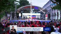 Pasasalamat concert, idinaos para kay Pres. Marcos Jr. sa Mendiola | Saksi