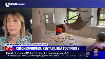 Cette gérante d'une micro-crèche privée explique ne pas chercher "à baisser les coûts au détriment de la qualité d'accueil des enfants"