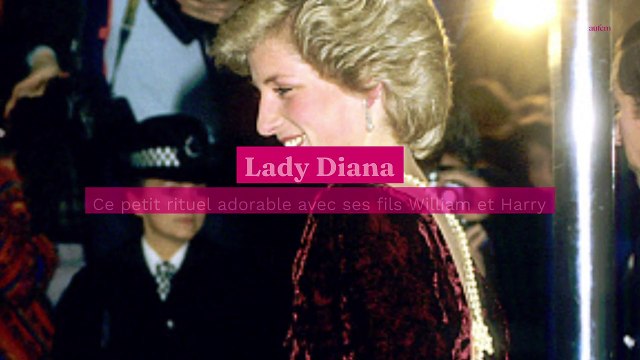 Lady Diana : ce petit rituel adorable avec ses fils William et Harry