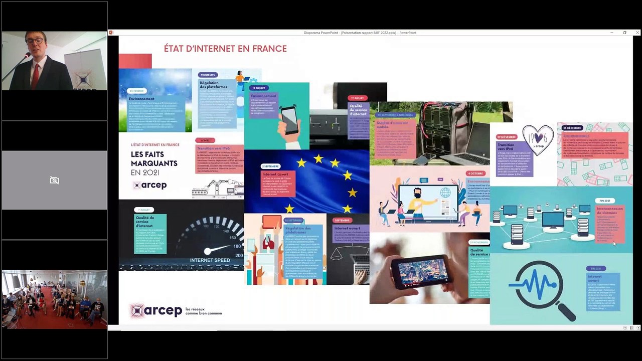 Conférence de presse présentant l’édition 2022 du rapport sur l’état de l’internet en France (30 juin 2022)