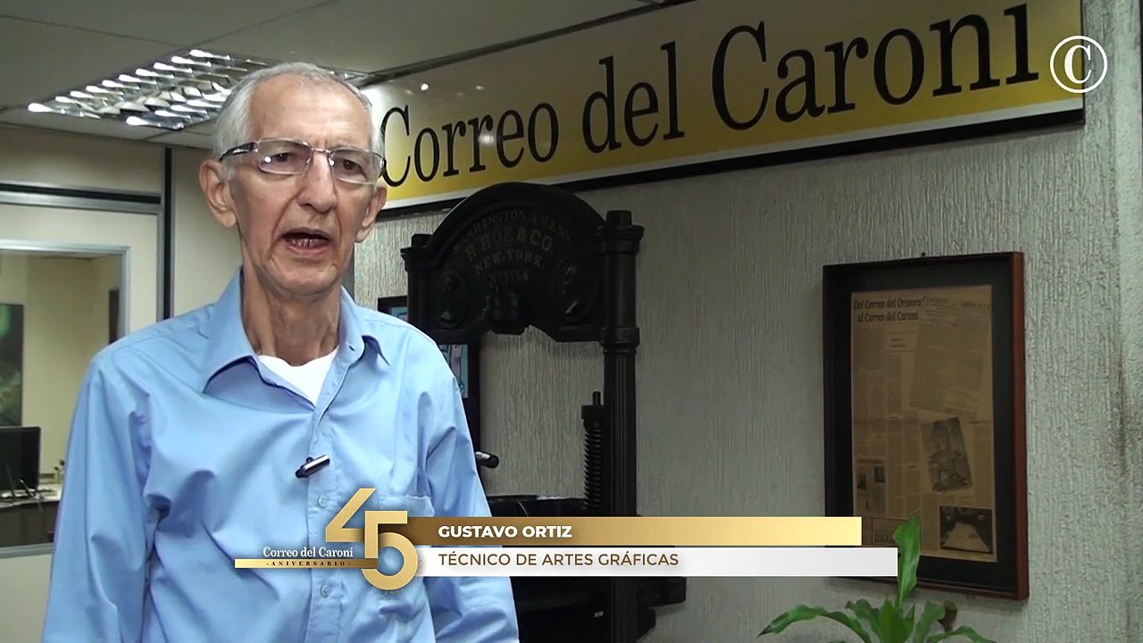 Gustavo Ortiz estuvo en los primeros pasos del Correo del Caroní