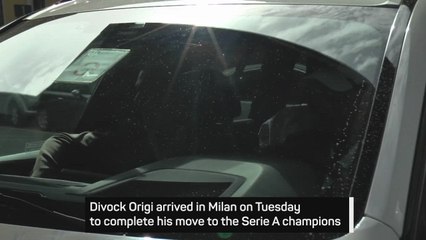 Divock Origi arrives in Milan ahead of transfer
