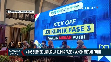 Unair Butuh 4.005 Subjek untuk Uji Klinis Fase 3 Vaksin Merah Putih
