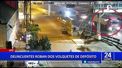 Ate: delincuentes envenenan a 8 perros para robar 2 volquetes de depósito