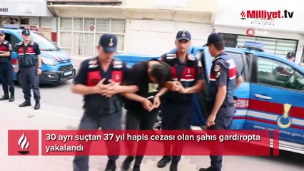 30 ayrı suçtan 37 yıl hapis cezası olan şahıs gardıropta yakalandı