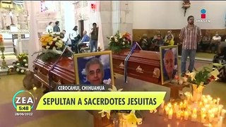 Sepultan a sacerdotes asesinados en Cerocahui, Chihuahua
